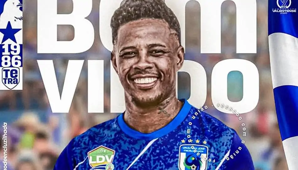 Adriano Michael Jackson reforça União de Encruzilhada no Campeonato Valentense 2026