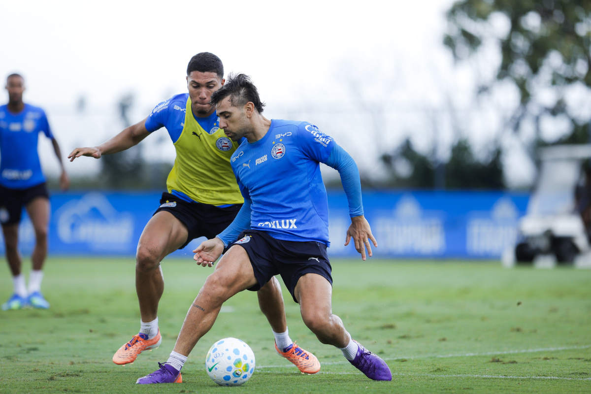 Treino do Bahia: Ceni intensifica parte técnica e conta com Everton Ribeiro