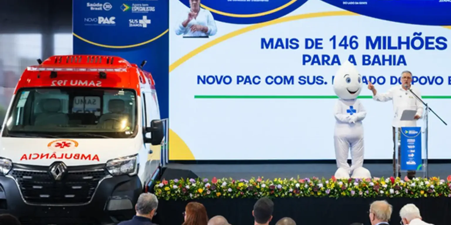Ambulâncias na Bahia: Ministério da Saúde envia 70 veículos e reforça Samu