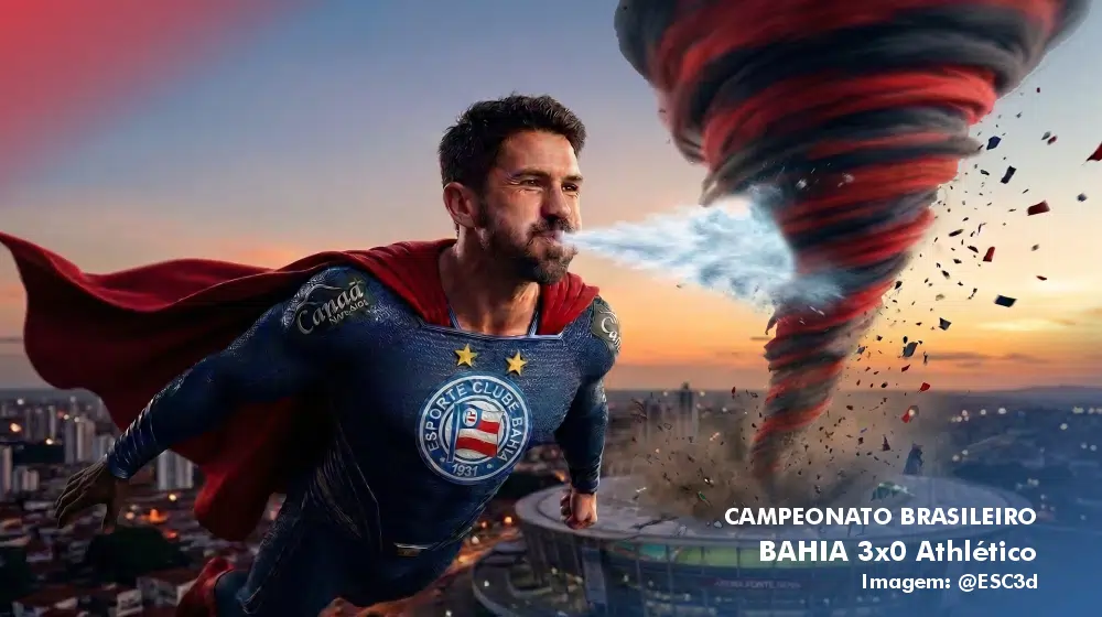 Bahia volta ao G3 após goleada sobre Athletico no Brasileirão