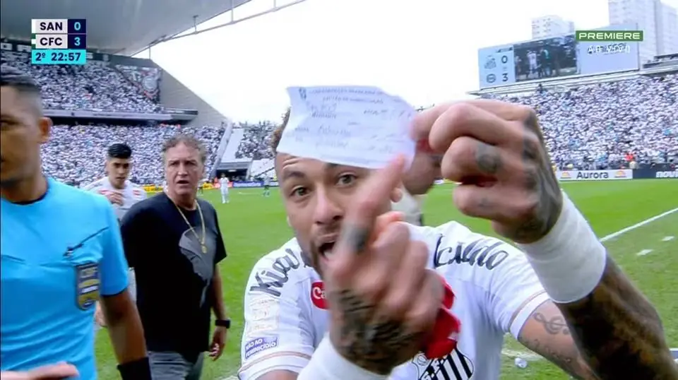 Santos pede anulação de jogo contra Coritiba após troca de Neymar