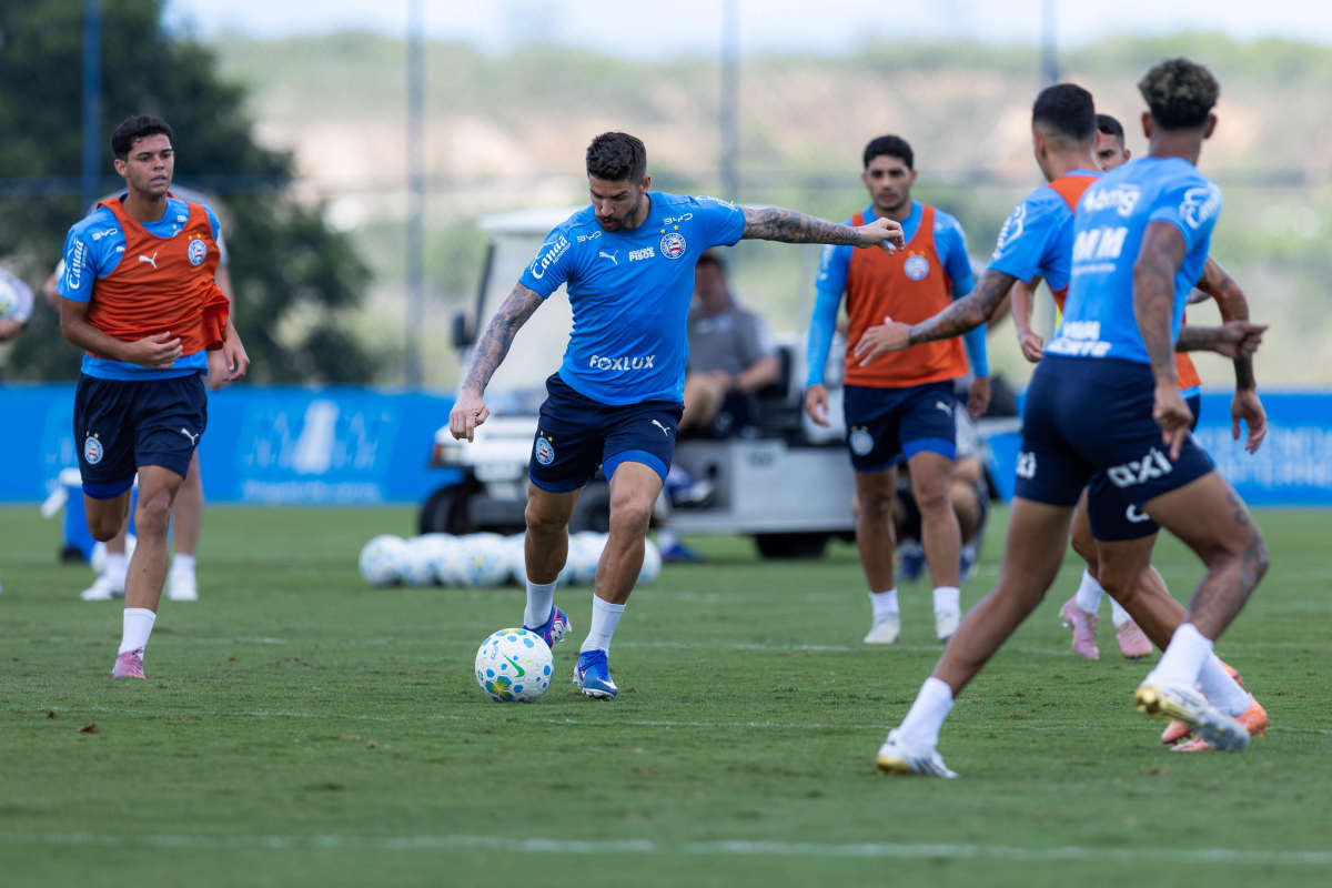 Treino do Bahia: Ceni esboça time titular para duelo com Coritiba