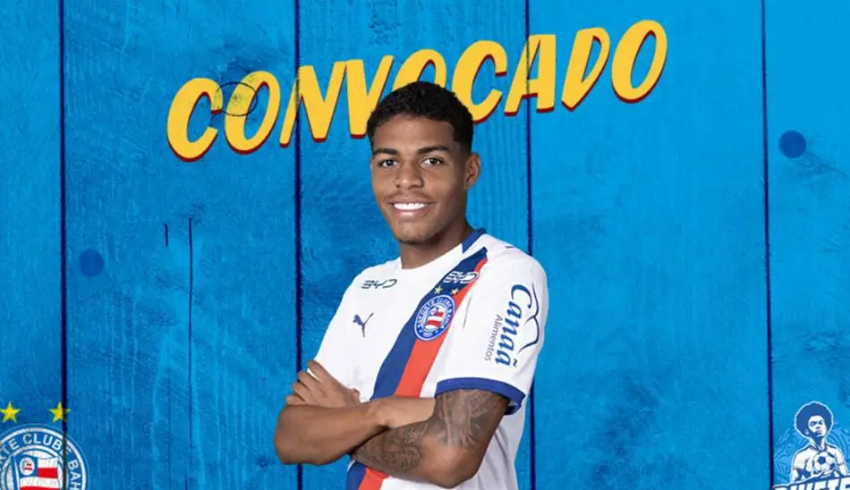Atacante do Bahia ganha convocação para Seleção Sub-20