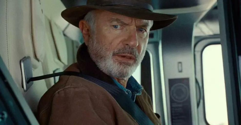 O ator Sam Neill, eternizado como Dr. Alan Grant em Jurassic Park