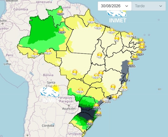 Calor atinge todo o país; Norte e Centro-Oeste podem chegar a 39°C