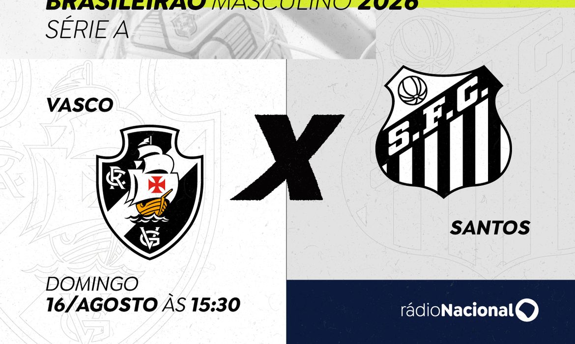 Ouça ao vivo Vasco x Santos pela Rádio Nacional na luta contra o rebaixamento