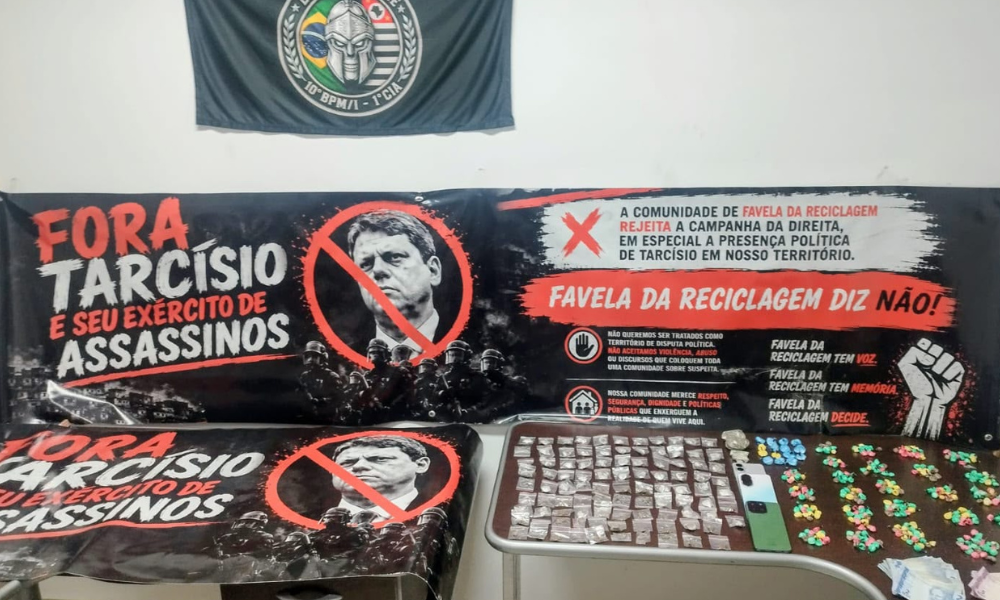 Polícia apreende faixas com protesto contra Tarcísio em Piracicaba