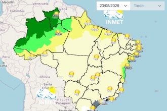 Sol predomina e Norte e Centro-Oeste registram calor acima de 30°C