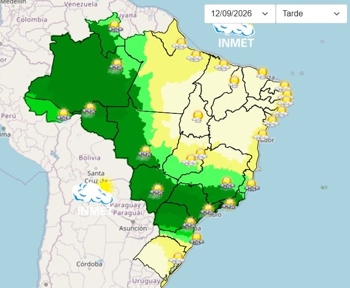 Massa polar avança e derruba termômetros no Sul, Sudeste e Centro-Oeste