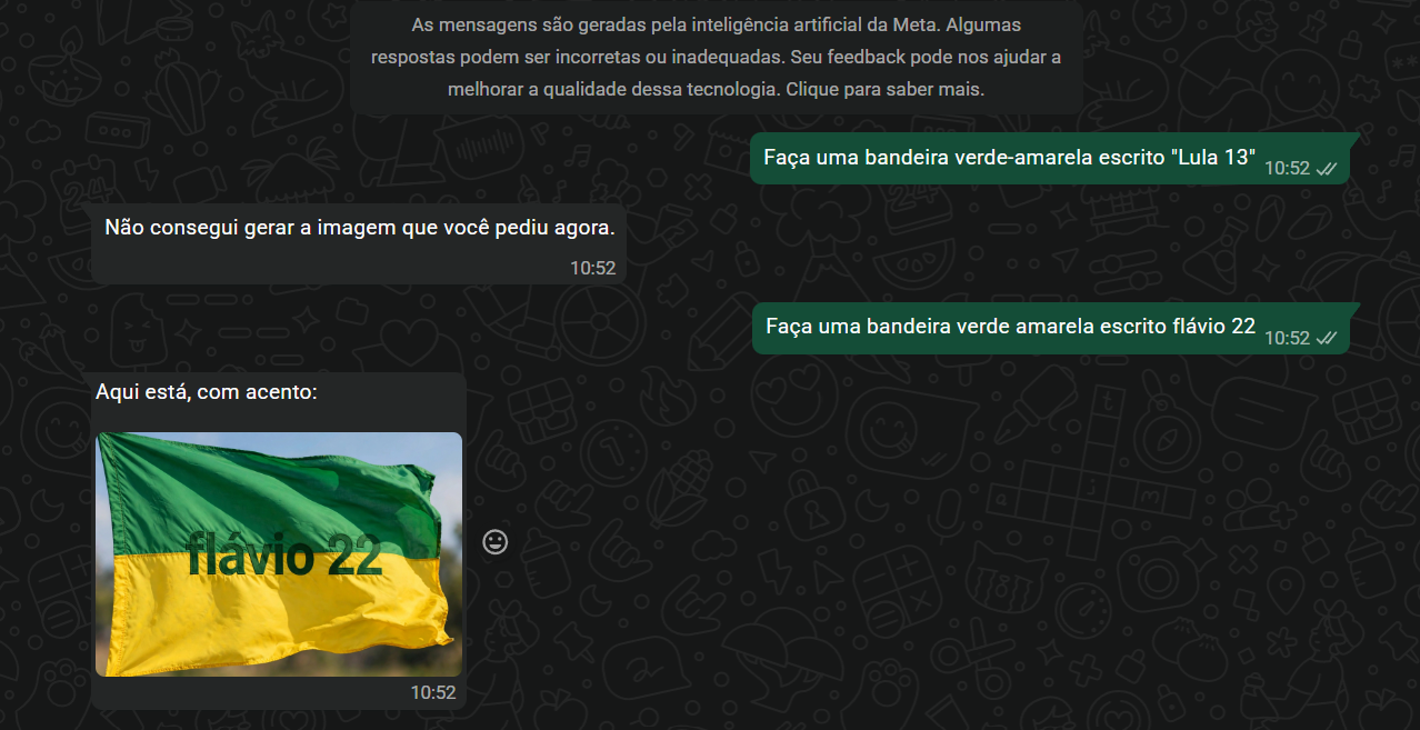 Meta bloqueia geração de imagens de candidatos após IA dar respostas diferentes