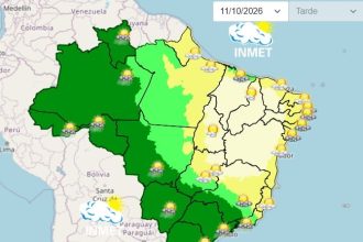 Sistema traz risco de temporais e calor em várias regiões